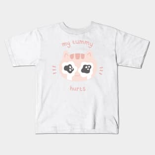 My Tummy Hurts Sad Cat Kids T-Shirt